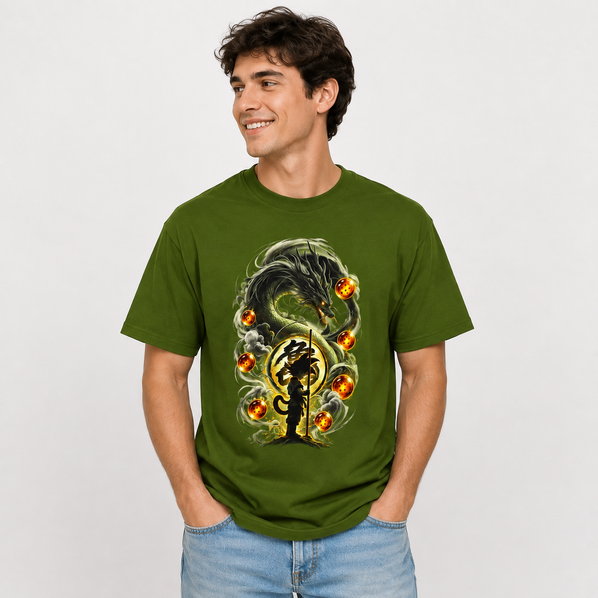 Little Goku Graphic Oversized T-Shirt | 220 GSM | 100% Cotton