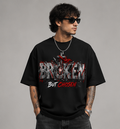 Broken But Chosen Graphic Oversized T-Shirt | 220 GSM | 100% Cotton