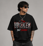Broken But Chosen Graphic Oversized T-Shirt | 220 GSM | 100% Cotton