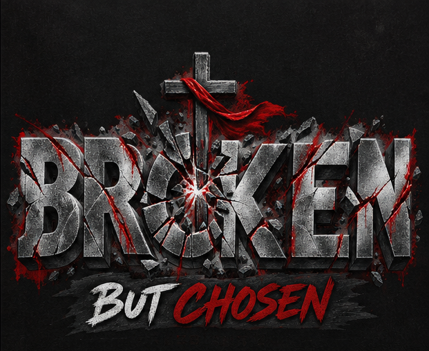 Broken But Chosen Graphic Oversized T-Shirt | 220 GSM | 100% Cotton