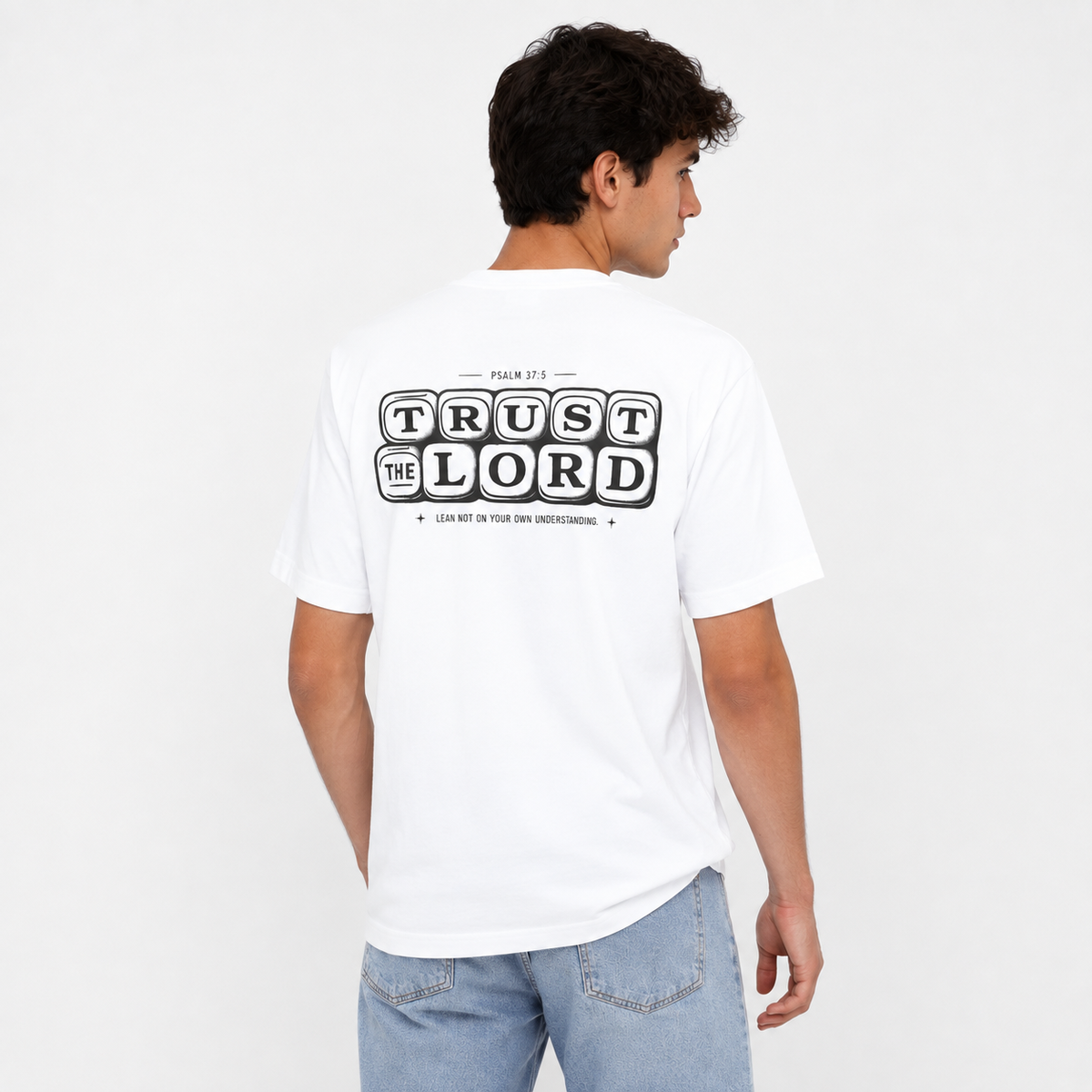 Trust the Lord Graphic Oversized T-Shirt | 220 GSM | 100% Cotton
