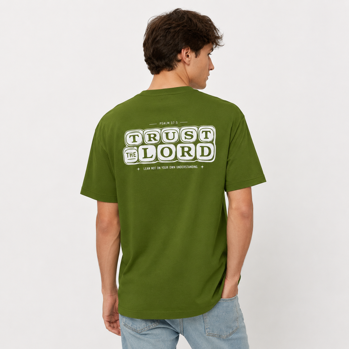 Trust the Lord Graphic Oversized T-Shirt | 220 GSM | 100% Cotton