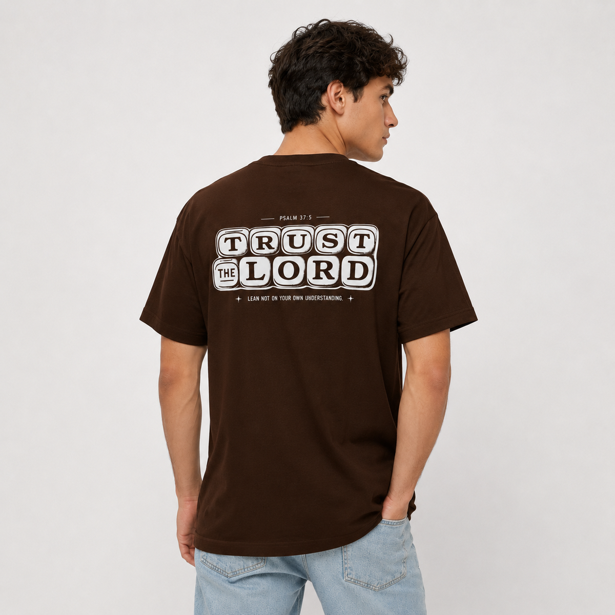 Trust the Lord Graphic Oversized T-Shirt | 220 GSM | 100% Cotton