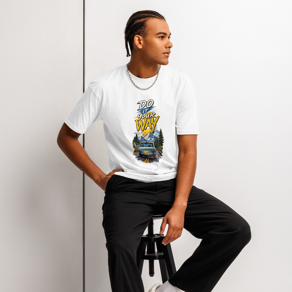 Do It Your Way Road Trip Graphic Regular T-Shirt | 180 GSM | 100% Cotton