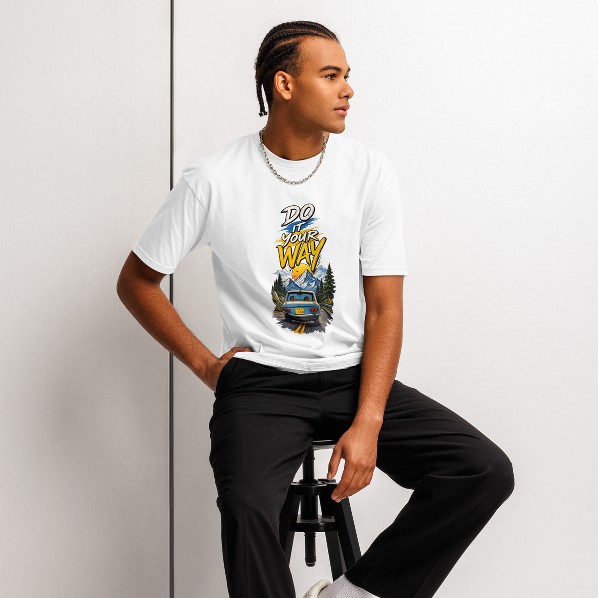 Do It Your Way Road Trip Graphic Regular T-Shirt | 180 GSM | 100% Cotton