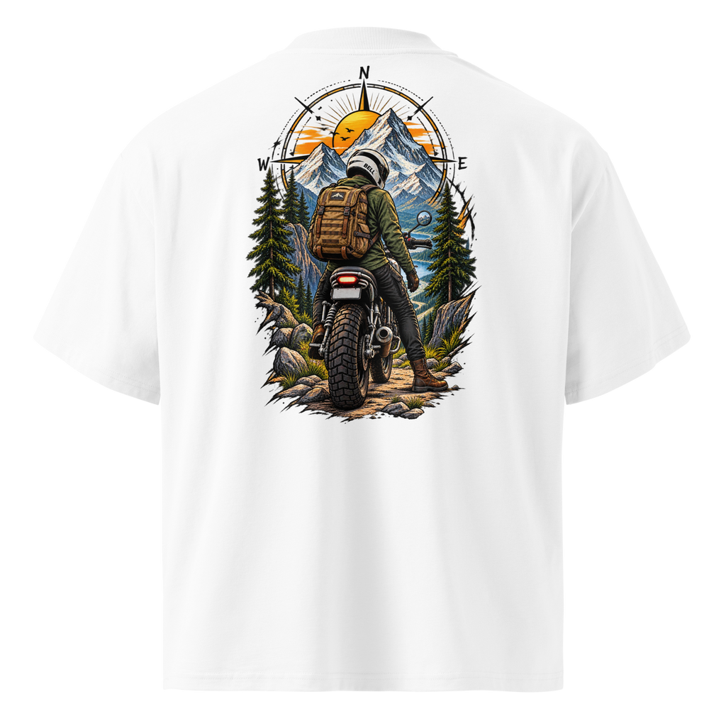 Mountain Rider Adventure Oversized T-Shirt | 220 GSM | 100% Cotton
