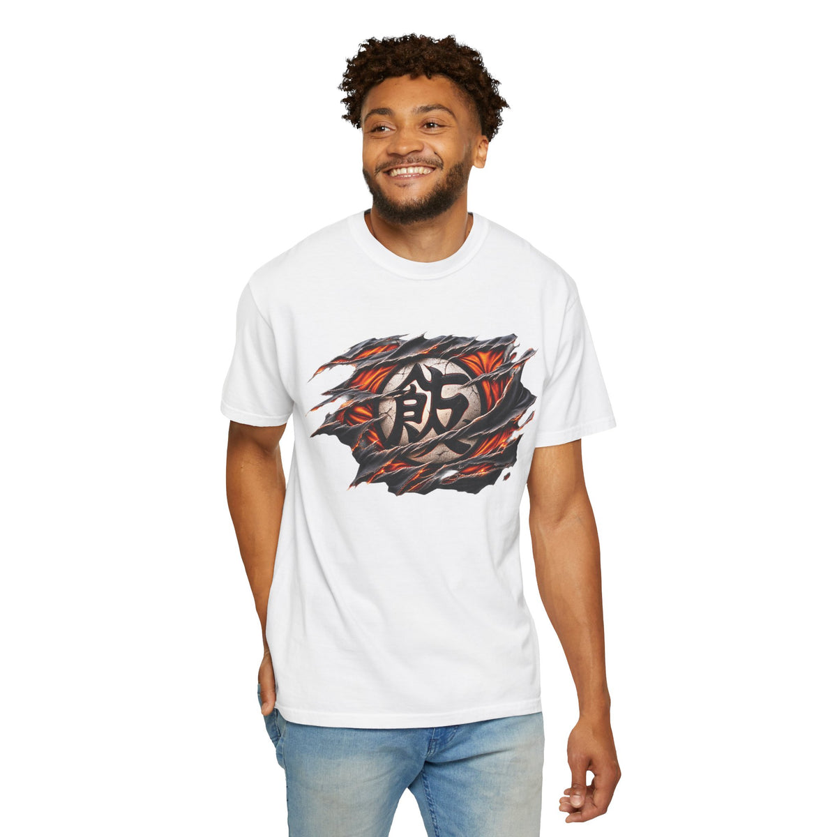 Anime Warrior Graphic Oversized T-Shirt | 220 GSM | 100% Cotton