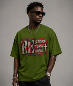 Renew & Turn New Graphic Oversized T-Shirt | 220 GSM | 100% Cotton