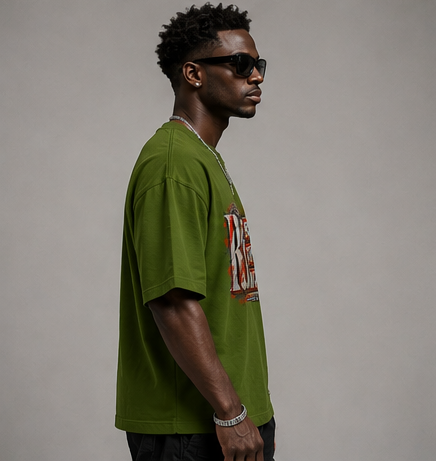 Renew & Turn New Graphic Oversized T-Shirt | 220 GSM | 100% Cotton