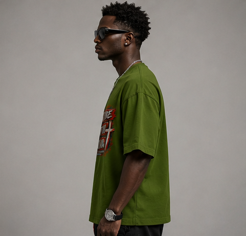 Renew & Turn New Graphic Oversized T-Shirt | 220 GSM | 100% Cotton