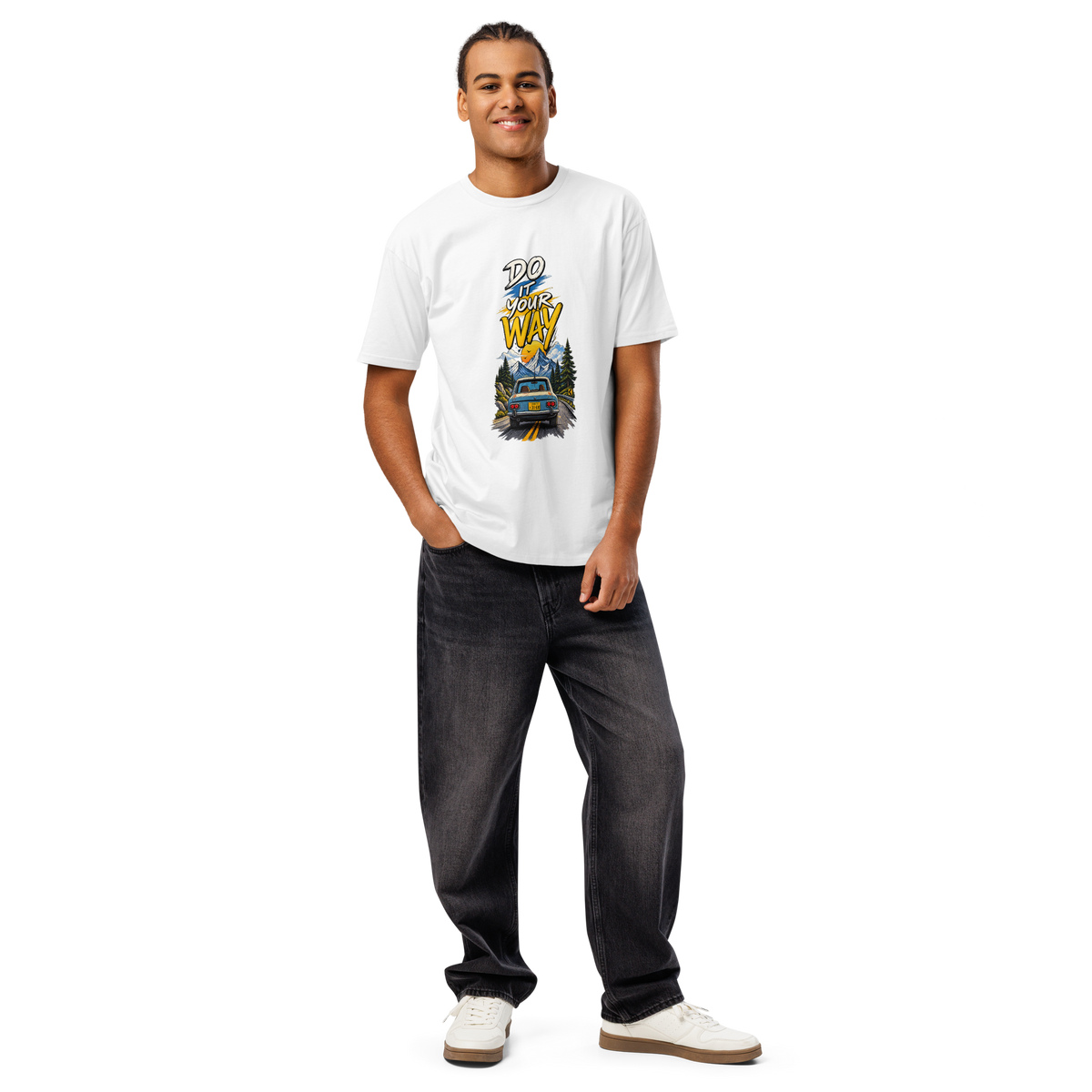 Do It Your Way Road Trip Graphic Regular T-Shirt | 180 GSM | 100% Cotton