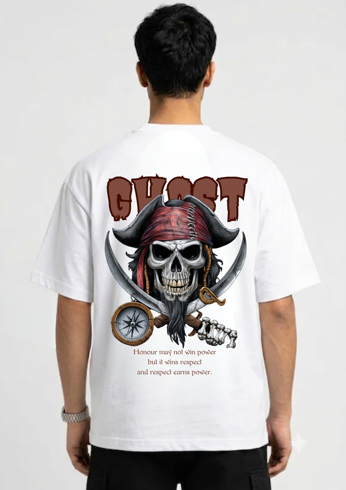 Pirate Skull Ghost Graphic