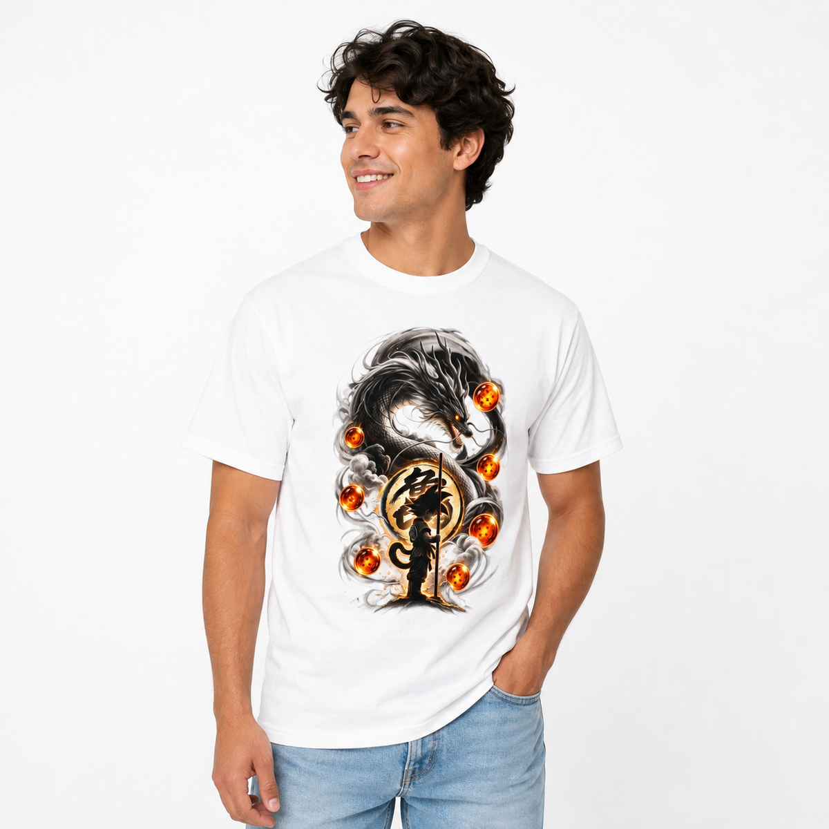 Little Goku Graphic Oversized T-Shirt | 220 GSM | 100% Cotton
