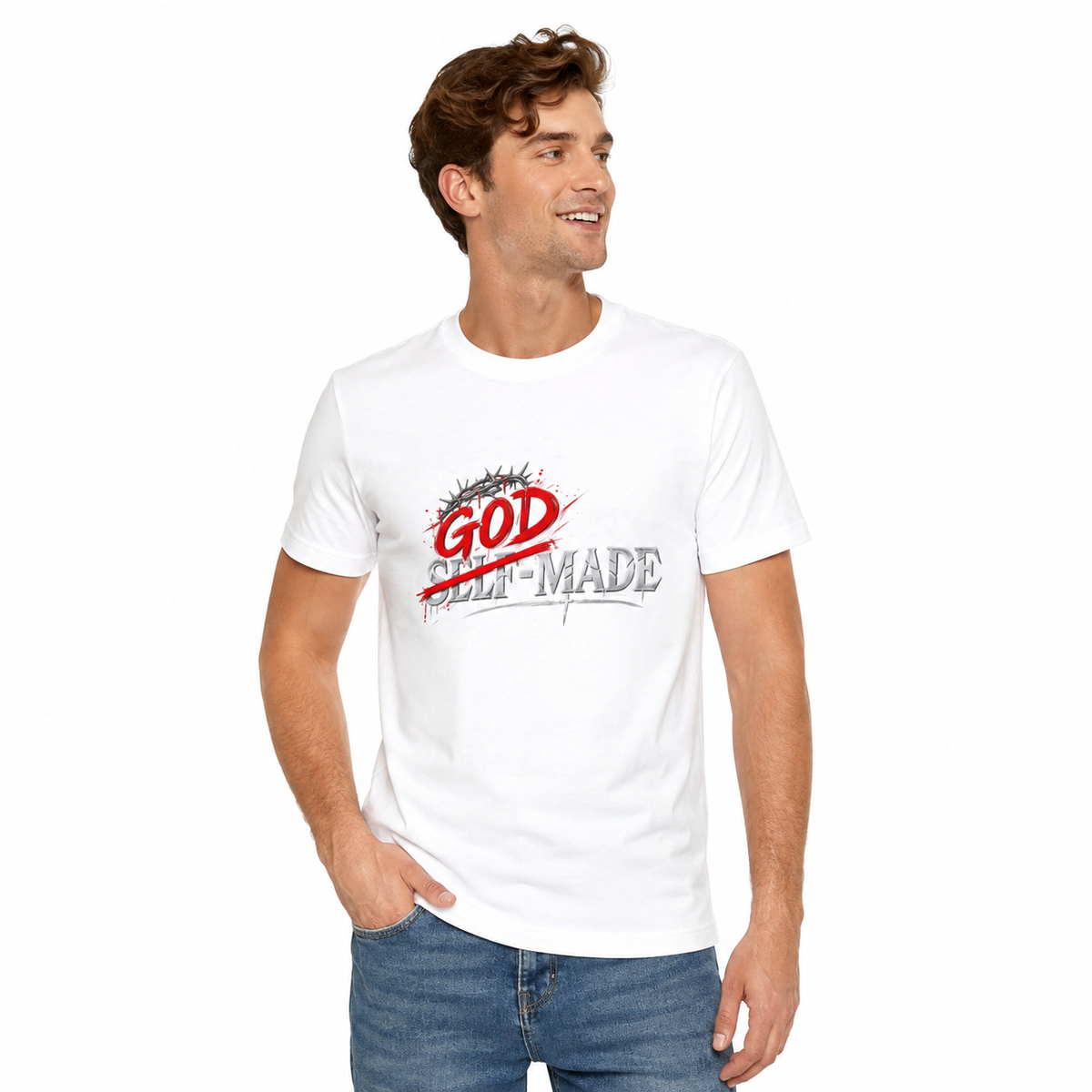 God Self-Made Graphic T-Shirt | 180 GSM | 100% Cotton