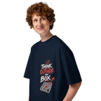 Think Outside the Box Graphic Oversized T-Shirt | 220 GSM | 100% Cotton